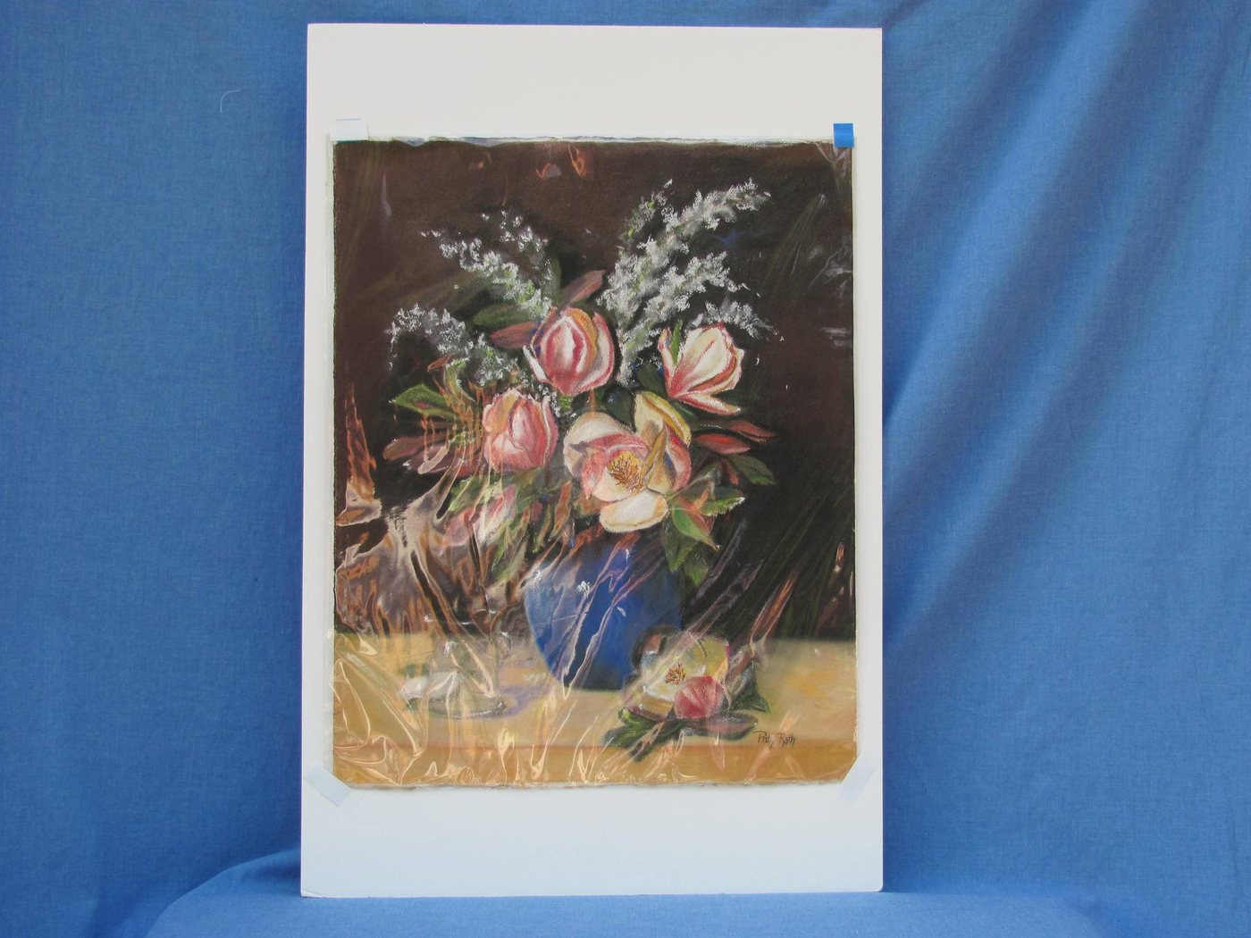 Magnolias in Blue, painting by Patricia Roth