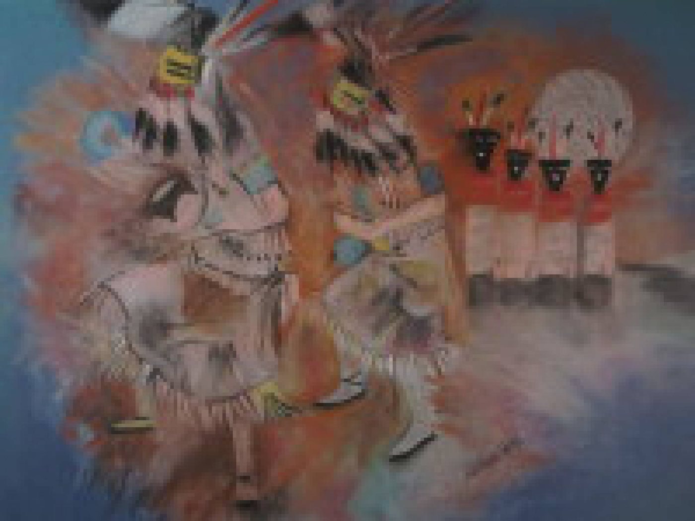 Indian Dance, painting by Patricia Roth