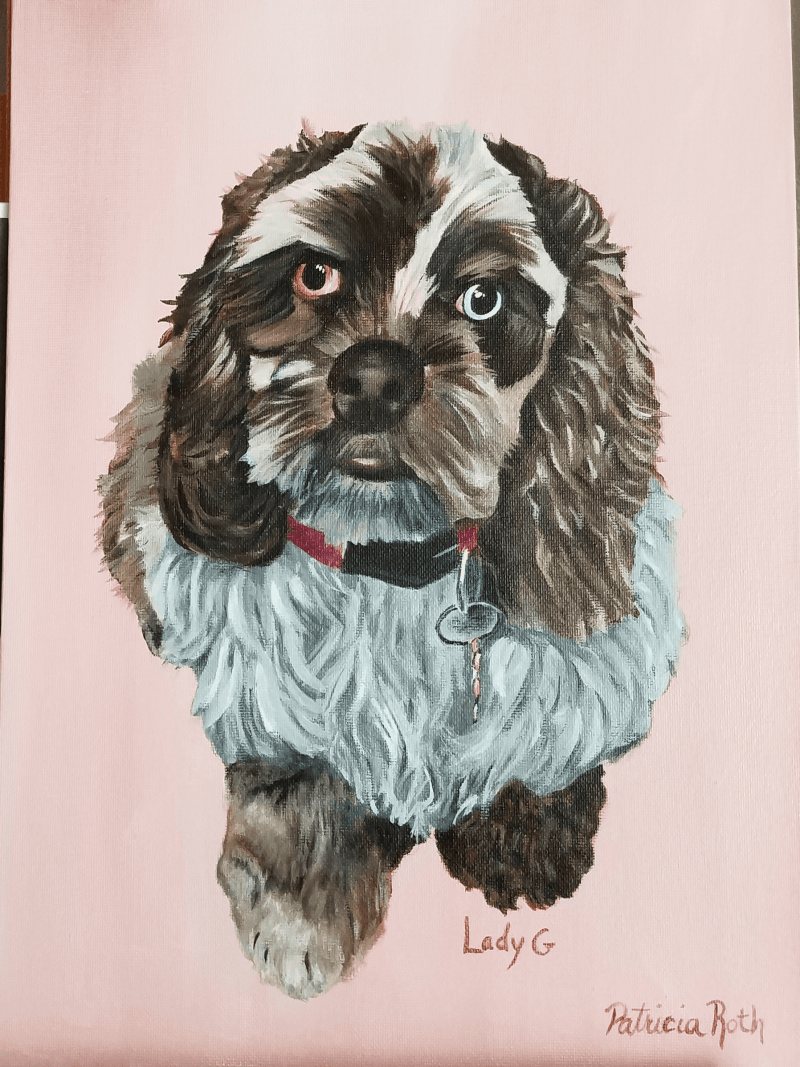 Lady G, painting by Patricia Roth