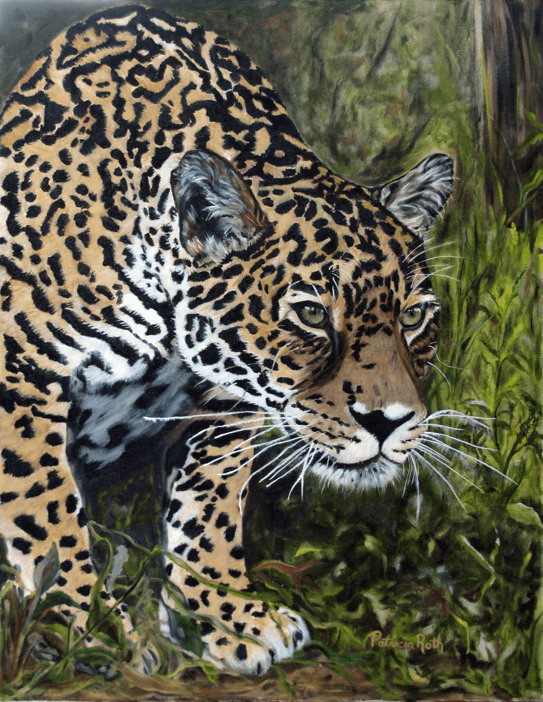 Leopard, painting by Patricia Roth