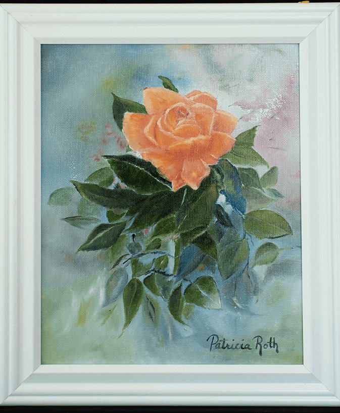 Pink Rose, painting by Patricia Roth