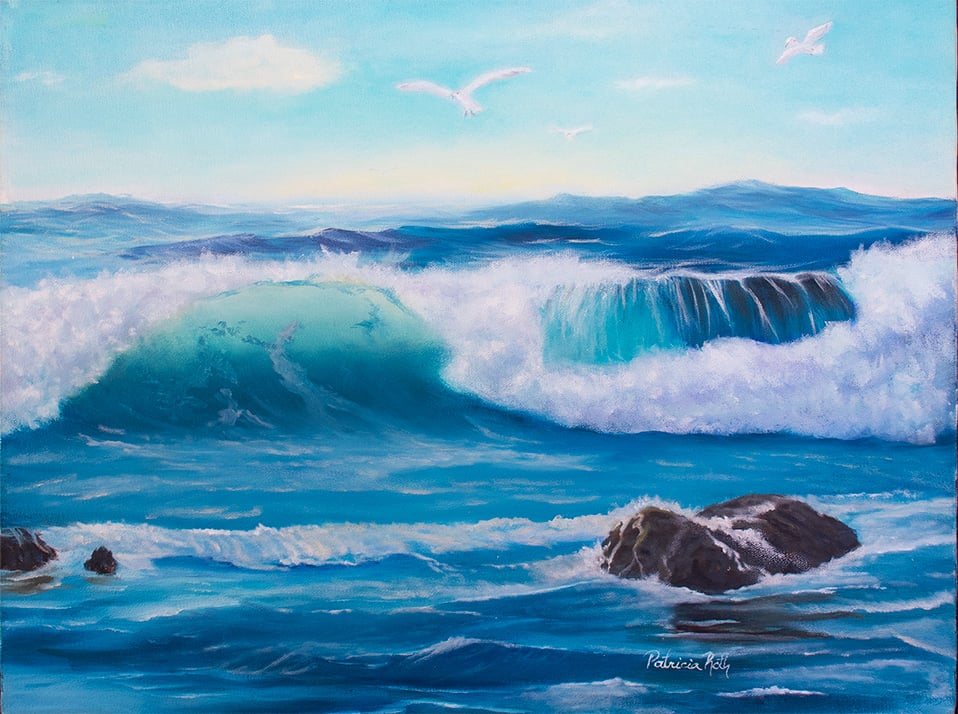Sea Surf, painting by Patricia Roth